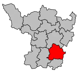 Cantonul La Clayette în cadrul arondismentului