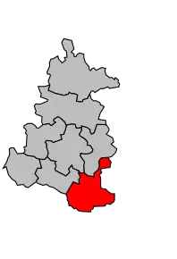 Cantonul Cuiseaux în cadrul arondismentului