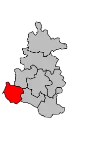 Cantonul Cuisery în cadrul arondismentului