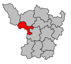 Cantonul Digoin în cadrul arondismentului