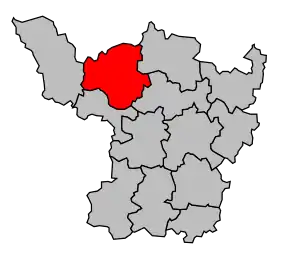 Cantonul Gueugnon în cadrul arondismentului