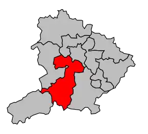 Cantonul Mesvres în cadrul arondismentului