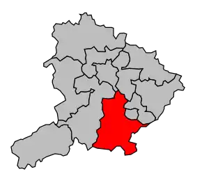 Cantonul Montcenis în cadrul arondismentului