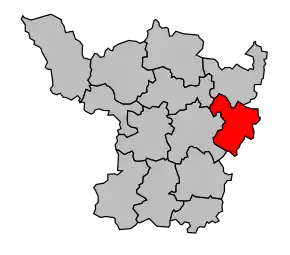 Cantonul Saint-Bonnet-de-Joux în cadrul arondismentului