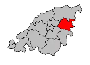 Cantonul Saint-Martin-en-Bresse în cadrul arondismentului