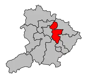 Cantonul Autun-Sud în cadrul arondismentului