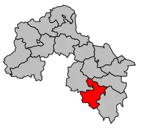 Cantonul Bouloire în cadrul arondismentului