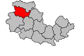 Cantonul Brûlon în cadrul arondismentului