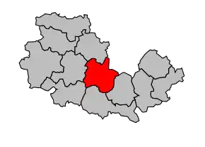 Cantonul Pontvallain în cadrul arondismentului