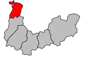 Cantonul Aiguebelle în cadrul arondismentului