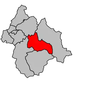 Cantonul Aime în cadrul arondismentului