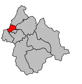 Cantonul Albertville-Nord în cadrul arondismentului