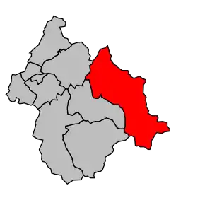 Cantonul Bourg-Saint-Maurice în cadrul arondismentului