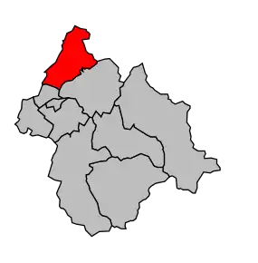 Cantonul Ugine în cadrul arondismentului