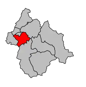 Cantonul Albertville-Sud în cadrul arondismentului