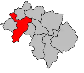 Cantonul Bonneville în cadrul arondismentului