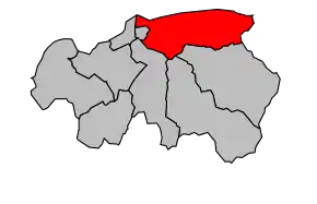 Cantonul Évian-les-Bains în cadrul arondismentului