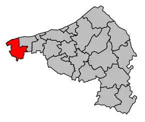 Cantonul Cany-Barville în cadrul arondismentului