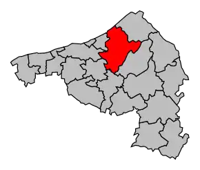 Cantonul Envermeu în cadrul arondismentului