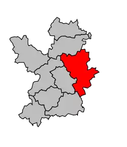 Cantonul Villiers-Saint-Georges în cadrul arondismentului