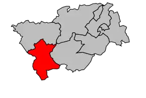 Cantonul Cerizay în cadrul arondismentului