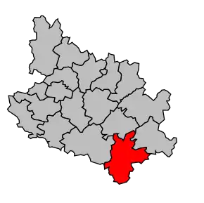 Cantonul Chef-Boutonne în cadrul arondismentului