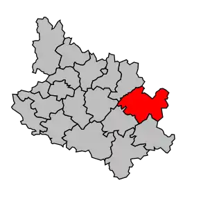 Cantonul Lezay în cadrul arondismentului