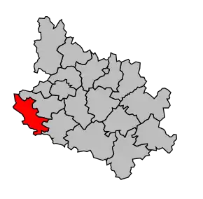 Cantonul Mauzé-sur-le-Mignon în cadrul arondismentului