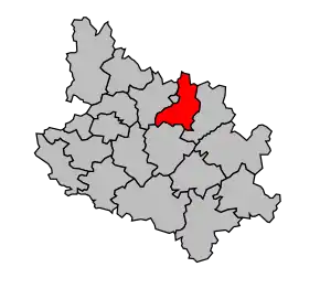 Cantonul Saint-Maixent-l'École-2 în cadrul arondismentului