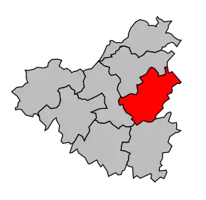 Cantonul Thénezay în cadrul arondismentului