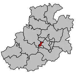 Cantonul Amiens 1er (Ouest) în cadrul arondismentului