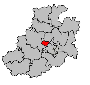 Cantonul Amiens 2e (Nord-Ouest) în cadrul arondismentului