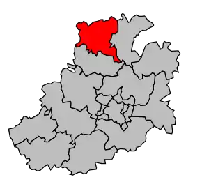 Cantonul Bernaville în cadrul arondismentului