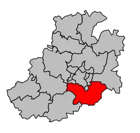 Cantonul Boves în cadrul arondismentului