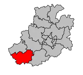 Cantonul Poix-de-Picardie în cadrul arondismentului