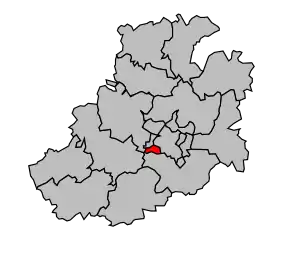 Cantonul Amiens 7e (Sud-Ouest) în cadrul arondismentului