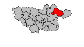 Cantonul Lacaune în cadrul arondismentului