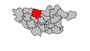 Cantonul Lautrec în cadrul arondismentului