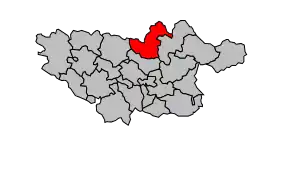 Cantonul Montredon-Labessonnié în cadrul arondismentului