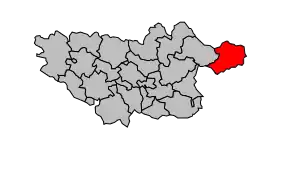 Cantonul Murat-sur-Vèbre în cadrul arondismentului