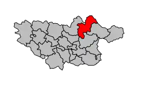 Cantonul Vabre în cadrul arondismentului