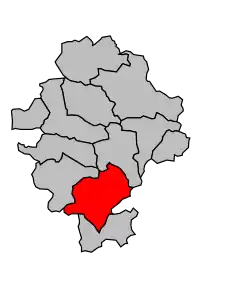 Cantonul Grimaud în cadrul arondismentului