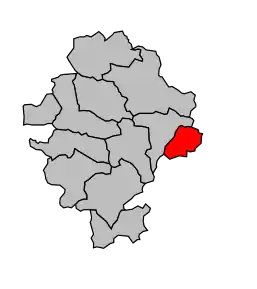 Cantonul Saint-Raphaël în cadrul arondismentului