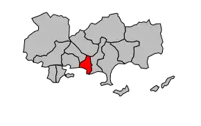 Cantonul La Garde în cadrul arondismentului