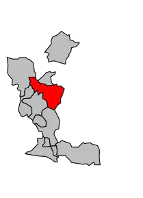 Cantonul Orange-Est în cadrul arondismentului