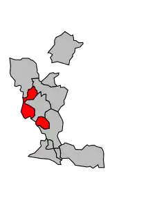 Cantonul Orange-Ouest în cadrul arondismentului