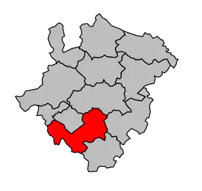 Cantonul La Roche-sur-Yon-Sud în cadrul arondismentului