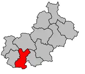 Cantonul Charroux în cadrul arondismentului