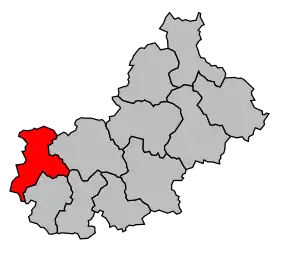 Cantonul Couhé în cadrul arondismentului