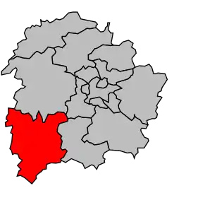 Cantonul Lusignan în cadrul arondismentului